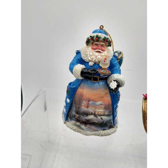 Thomas Kinkade Old World Santa Ornament Sets #1 & #2- Ashton-Drake Galleries - Picture 8 of 13